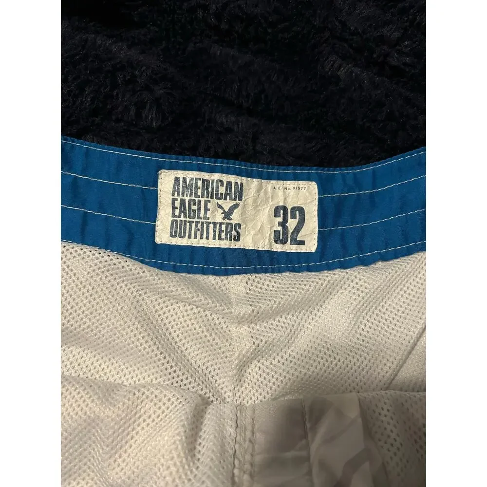 American Eagle Outfitters Swim Trunks Mens 32 Floral Hawaiian Board Shorts